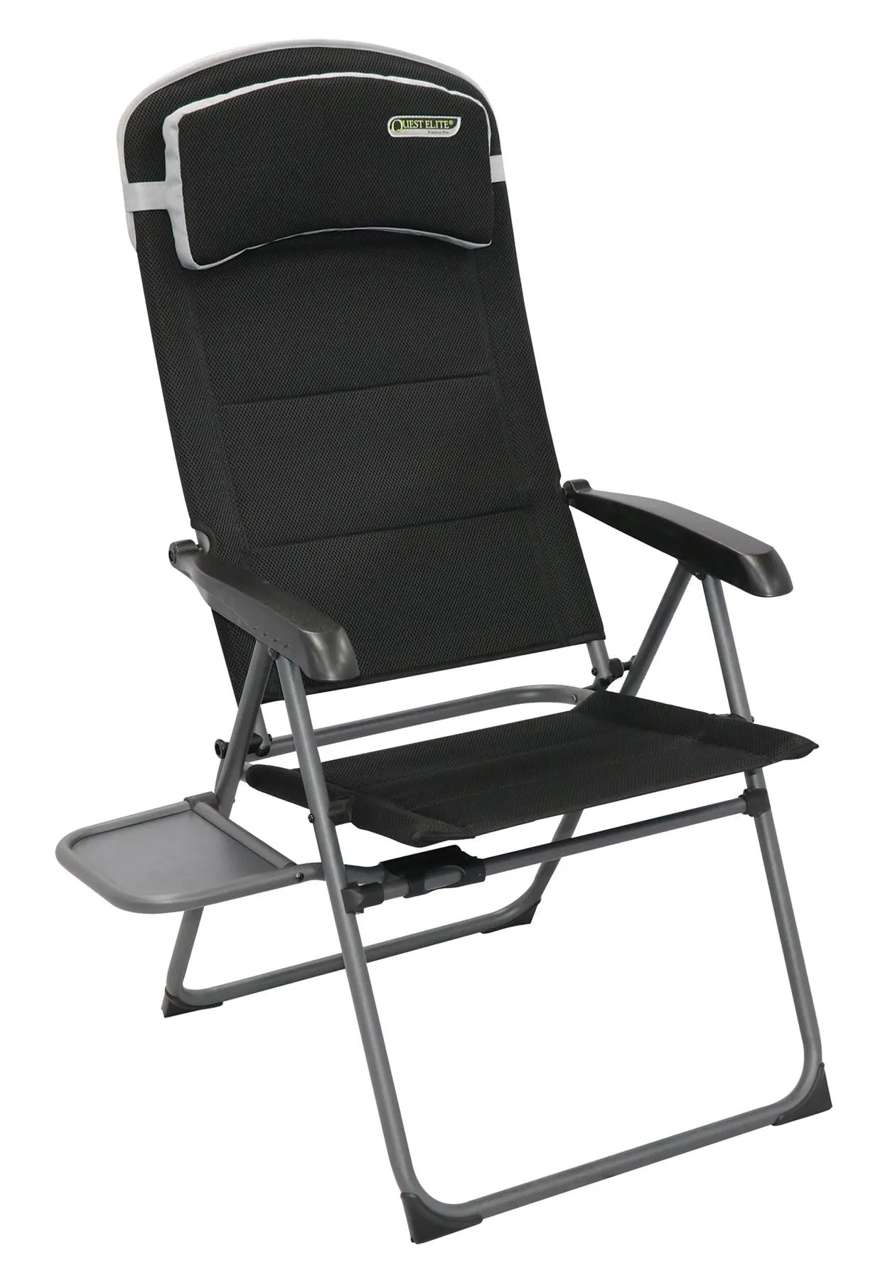 Quest Vienna Pro Recline Camping Caravan Chair with Side Table