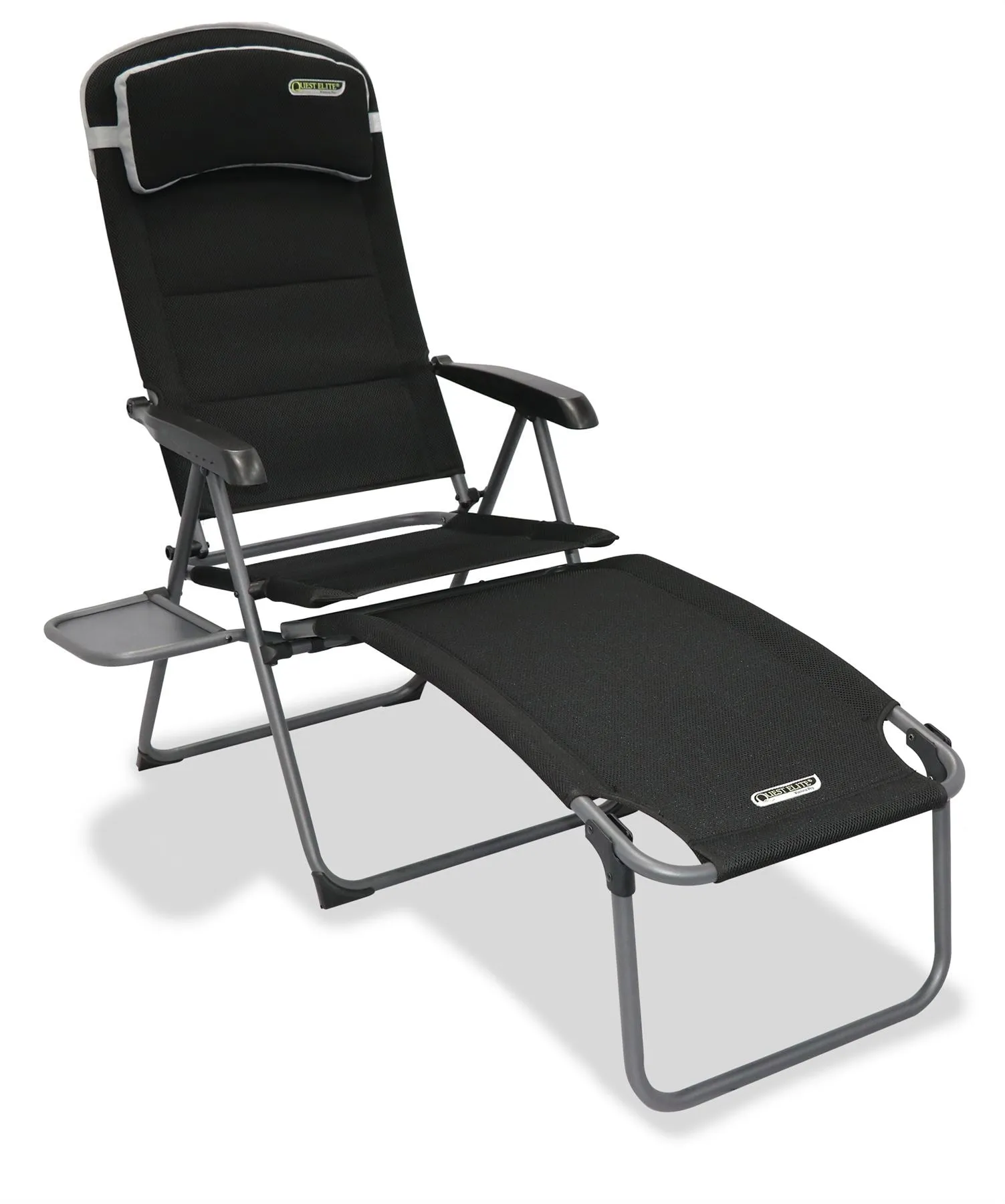 Quest Vienna Pro Recline Camping Caravan Chair with Side Table