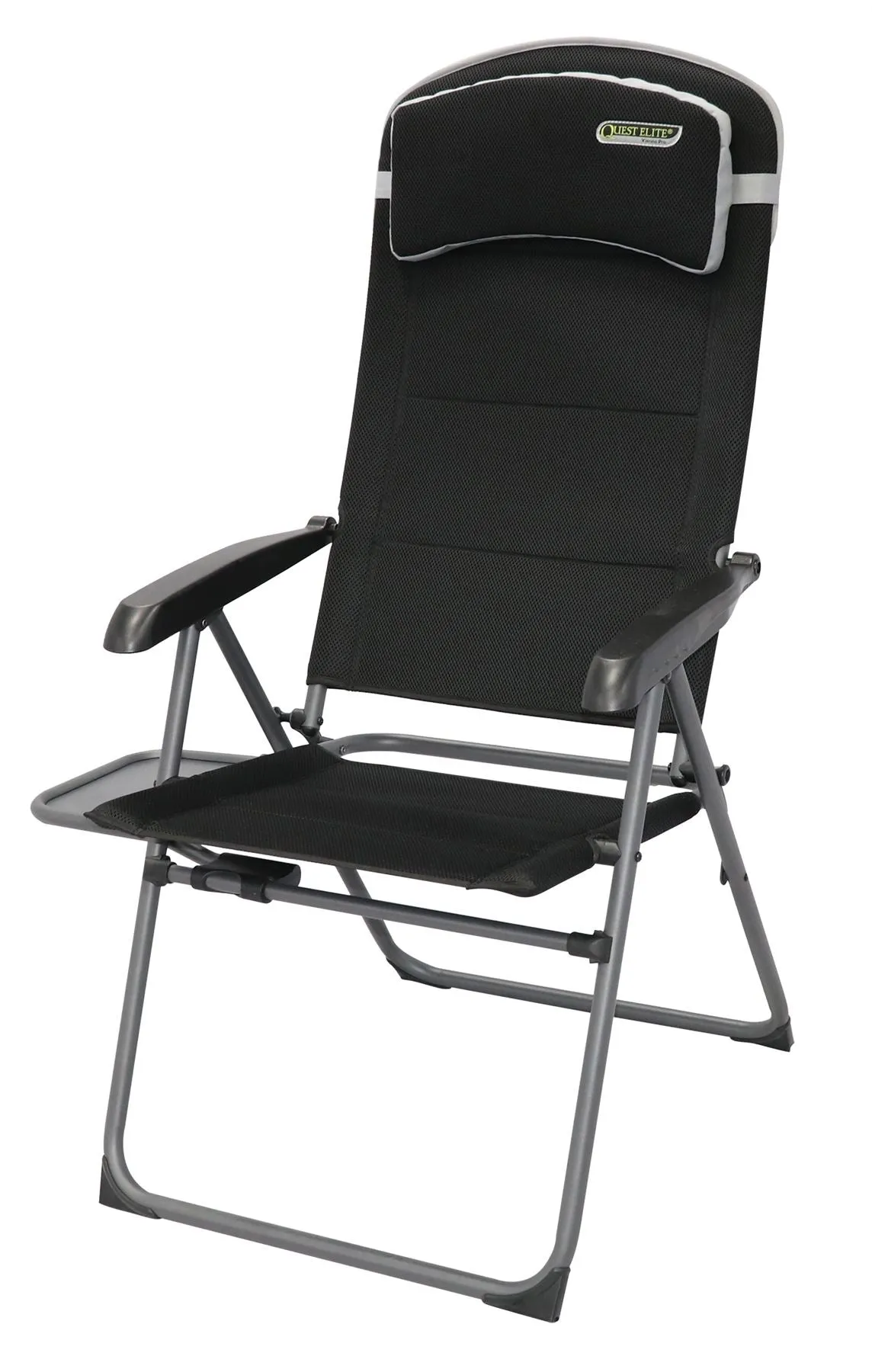Quest Vienna Pro Recline Camping Caravan Chair with Side Table