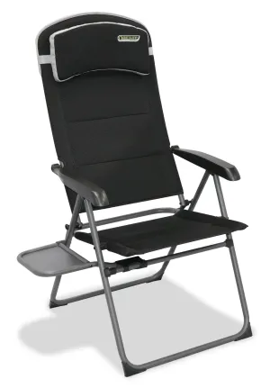 Quest Vienna Pro Recline Camping Caravan Chair with Side Table