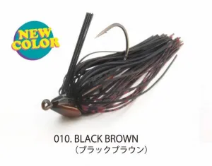 Raid Japan Rubber Jig Head Slide 5g Black Brown