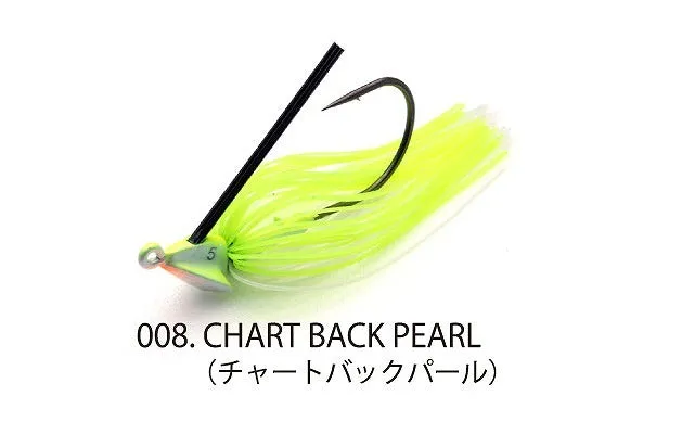 Raid Japan Rubber Jig Head Slide 9g Chartback Pearl