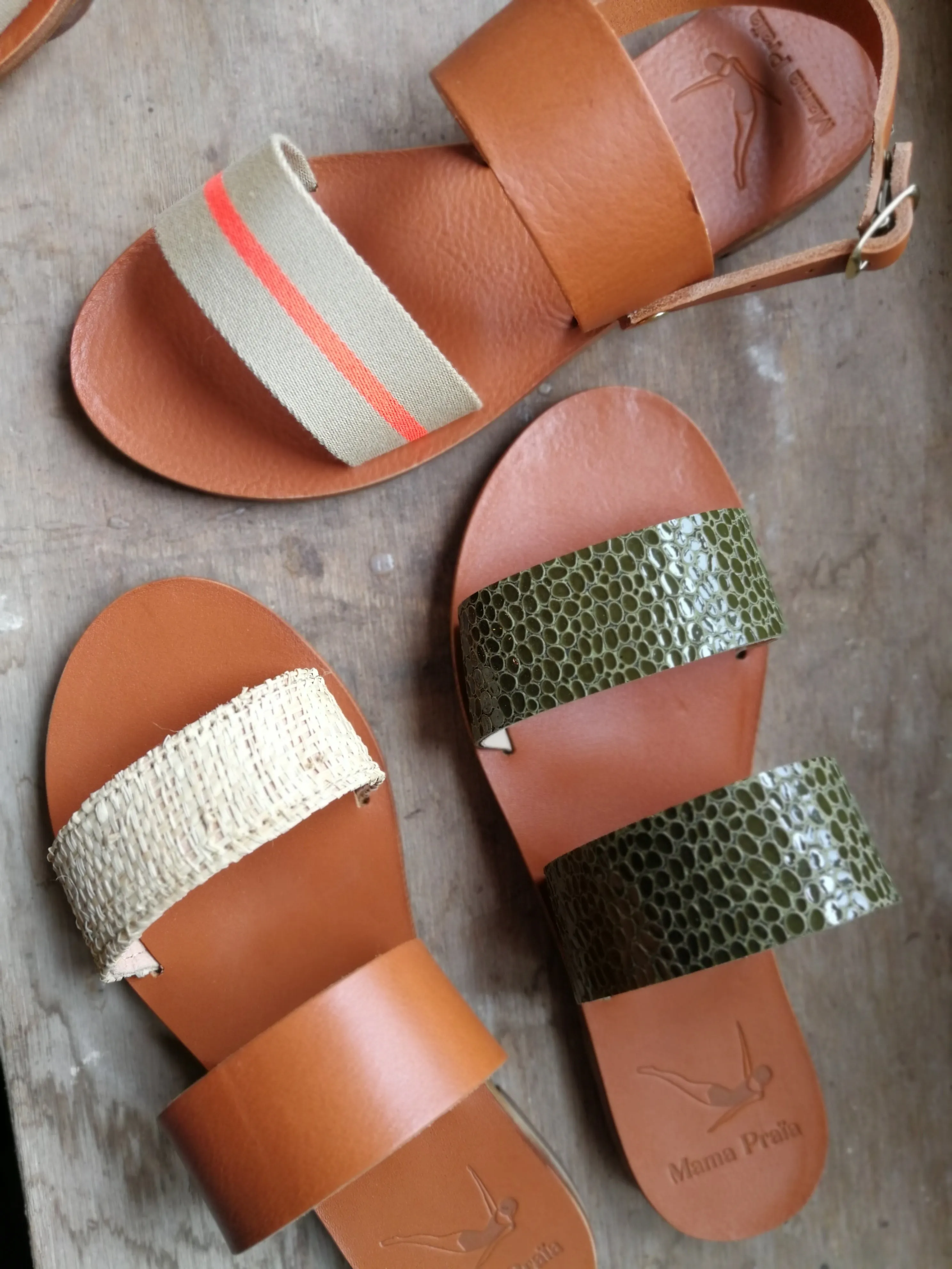 Raphiki - Camel Sole - Two-Strap Sandals