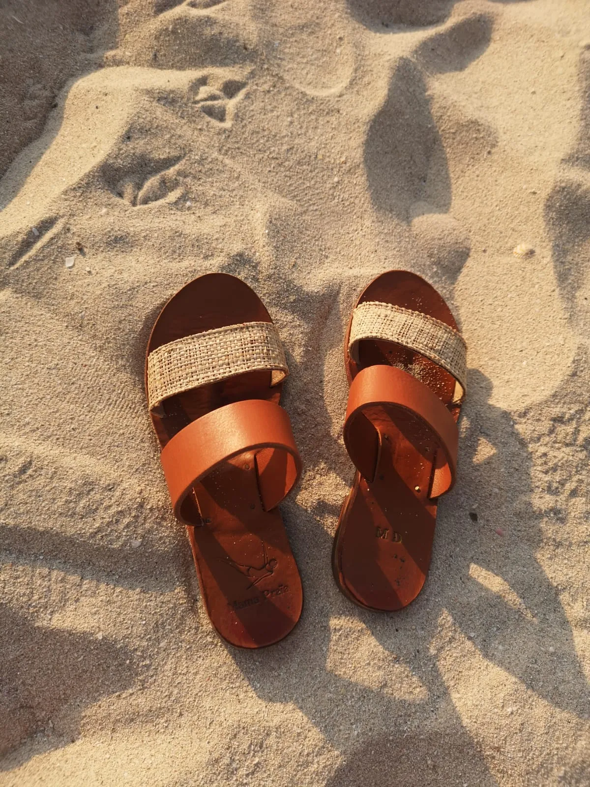Raphiki - Camel Sole - Two-Strap Sandals