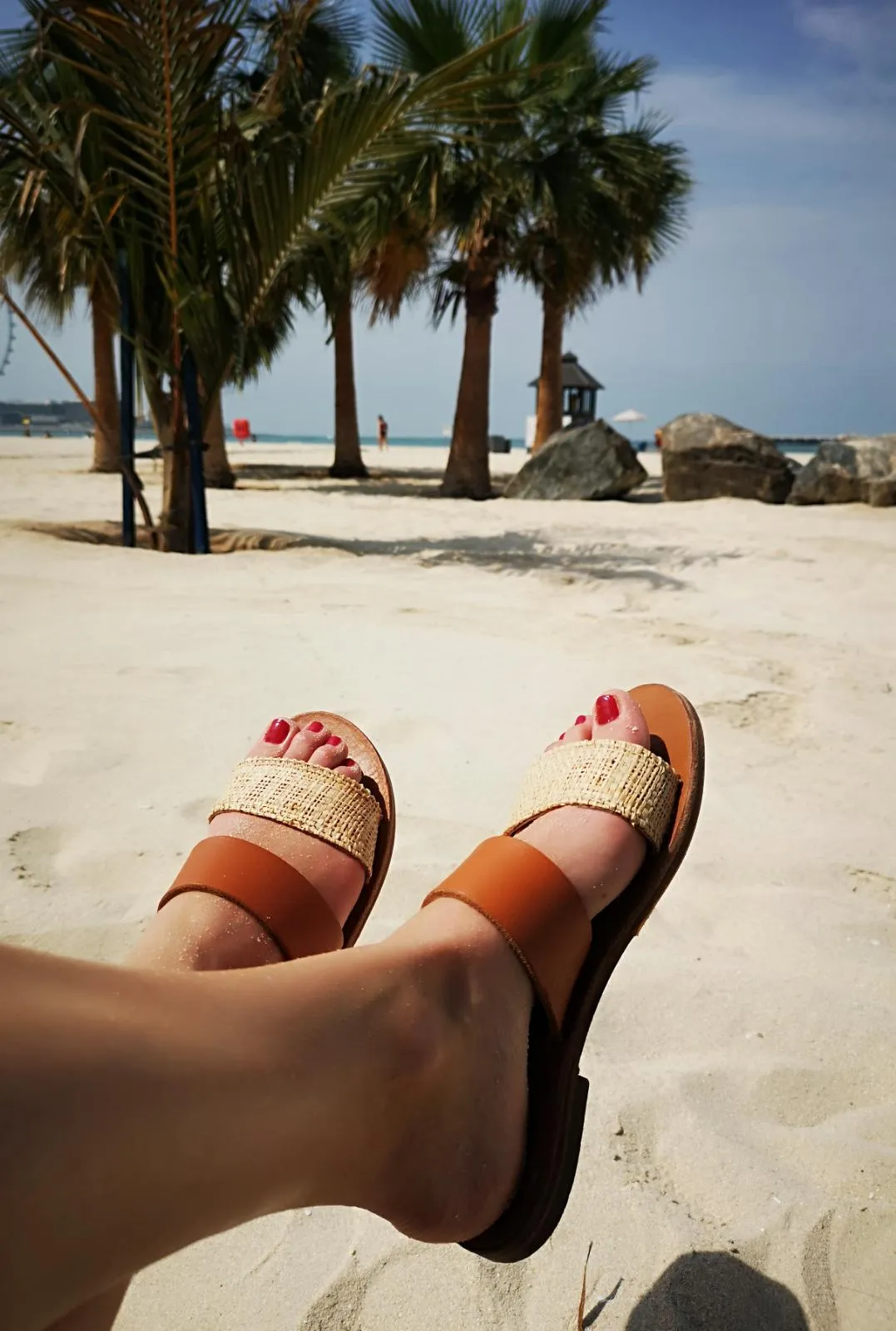 Raphiki - Camel Sole - Two-Strap Sandals