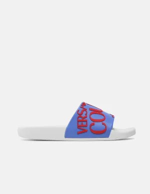 Red & Blue Logo Slide