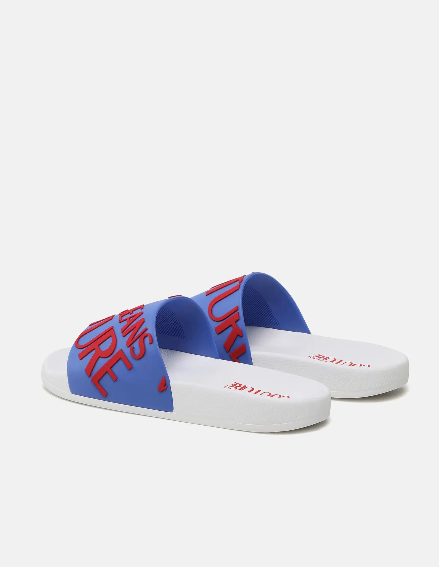 Red & Blue Logo Slide