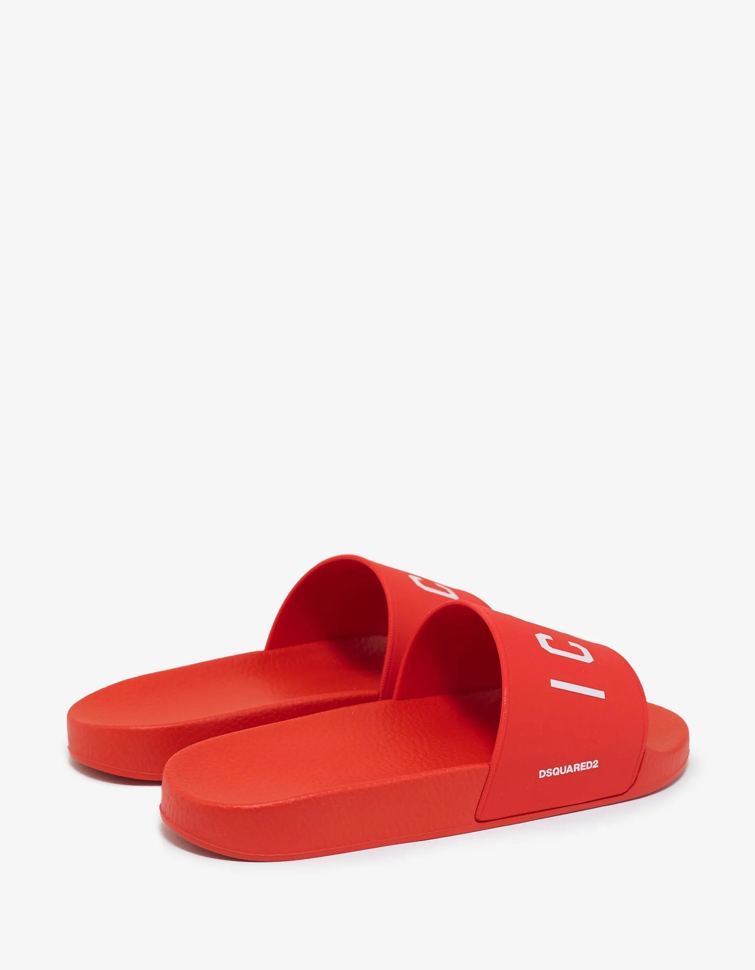 Red Icon Logo Slide Sandals