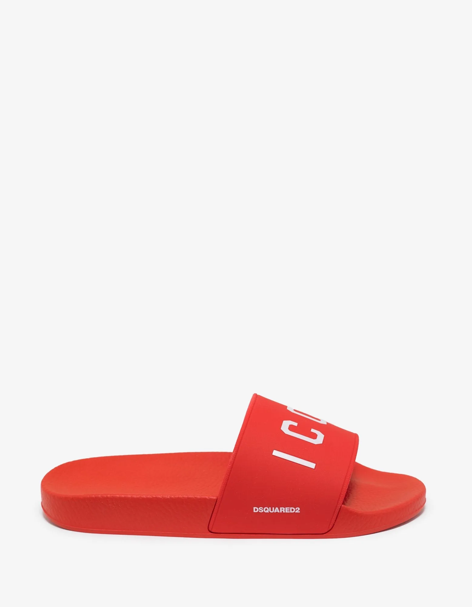 Red Icon Logo Slide Sandals