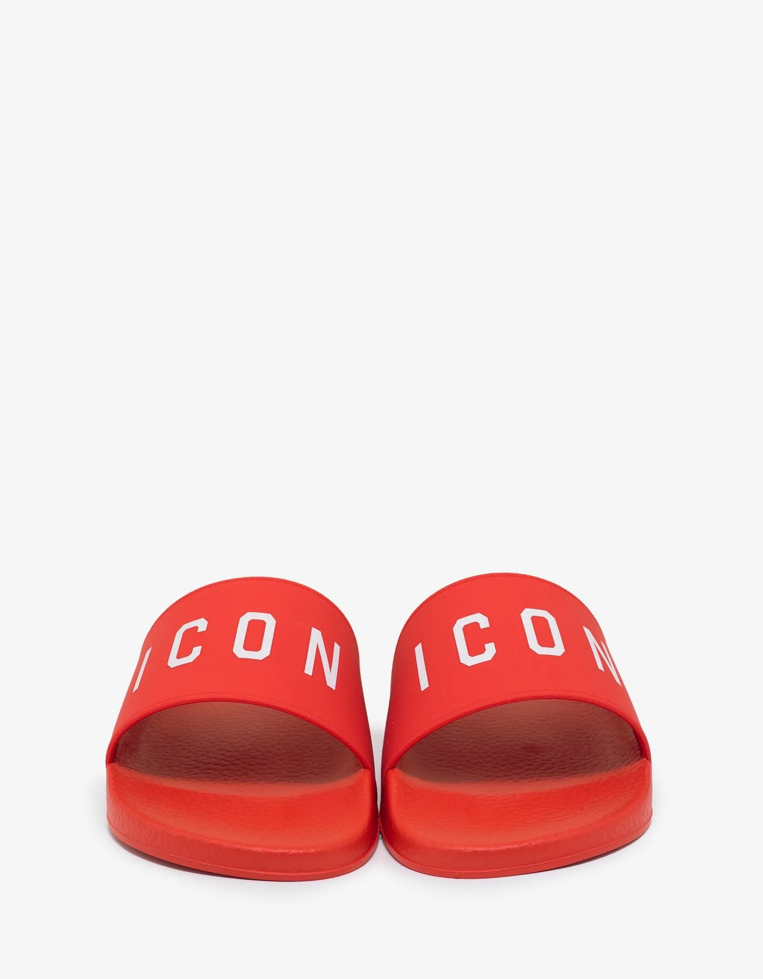 Red Icon Logo Slide Sandals