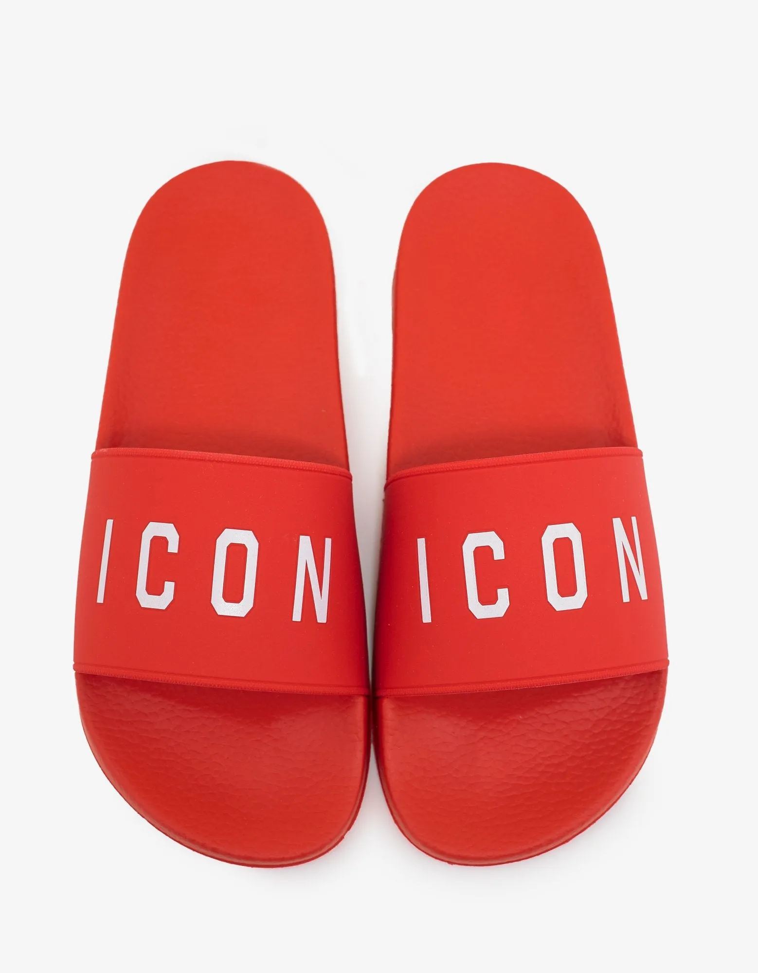 Red Icon Logo Slide Sandals
