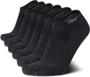 Reebok Men’s Low Cut Socks – 6 Pack Basic Cushion Low Cut No Show Socks for Men - Men's Athletic Socks (Size: 6-12.5)