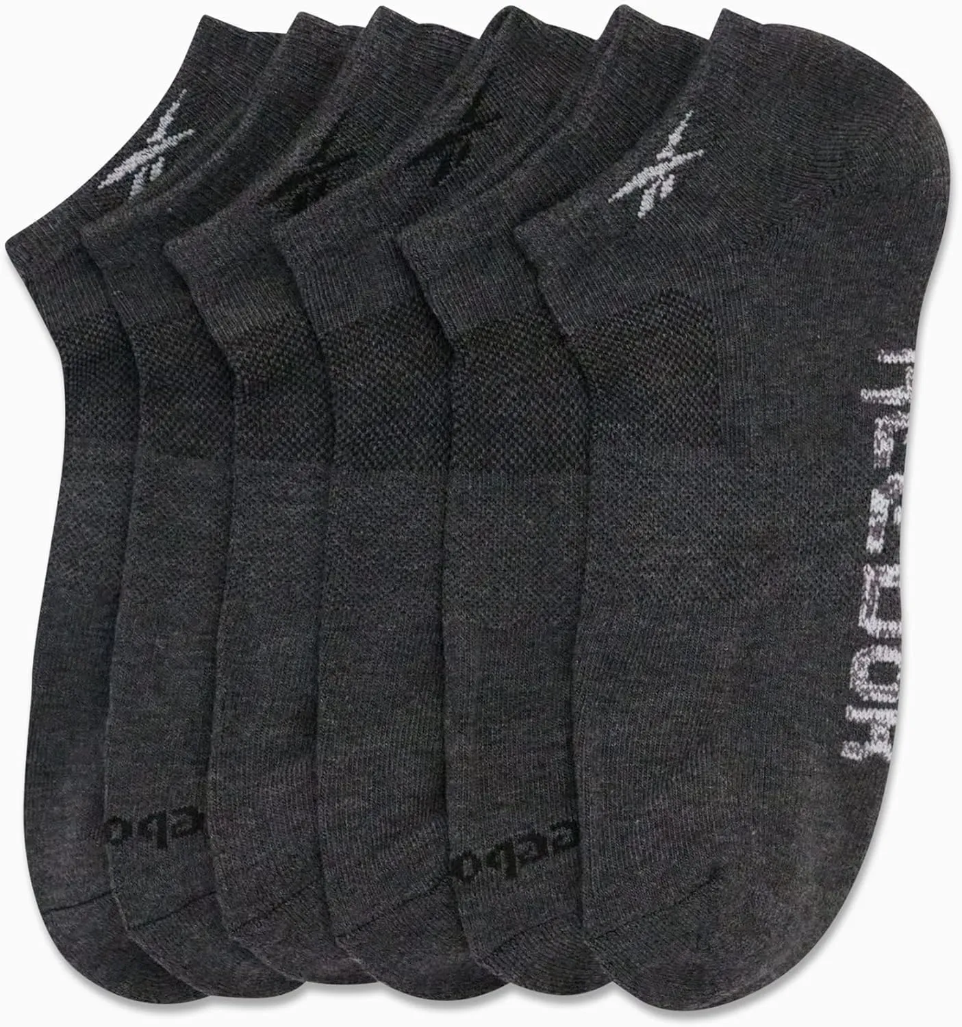 Reebok Men’s Low Cut Socks – 6 Pack Basic Cushion Low Cut No Show Socks for Men - Men's Athletic Socks (Size: 6-12.5)