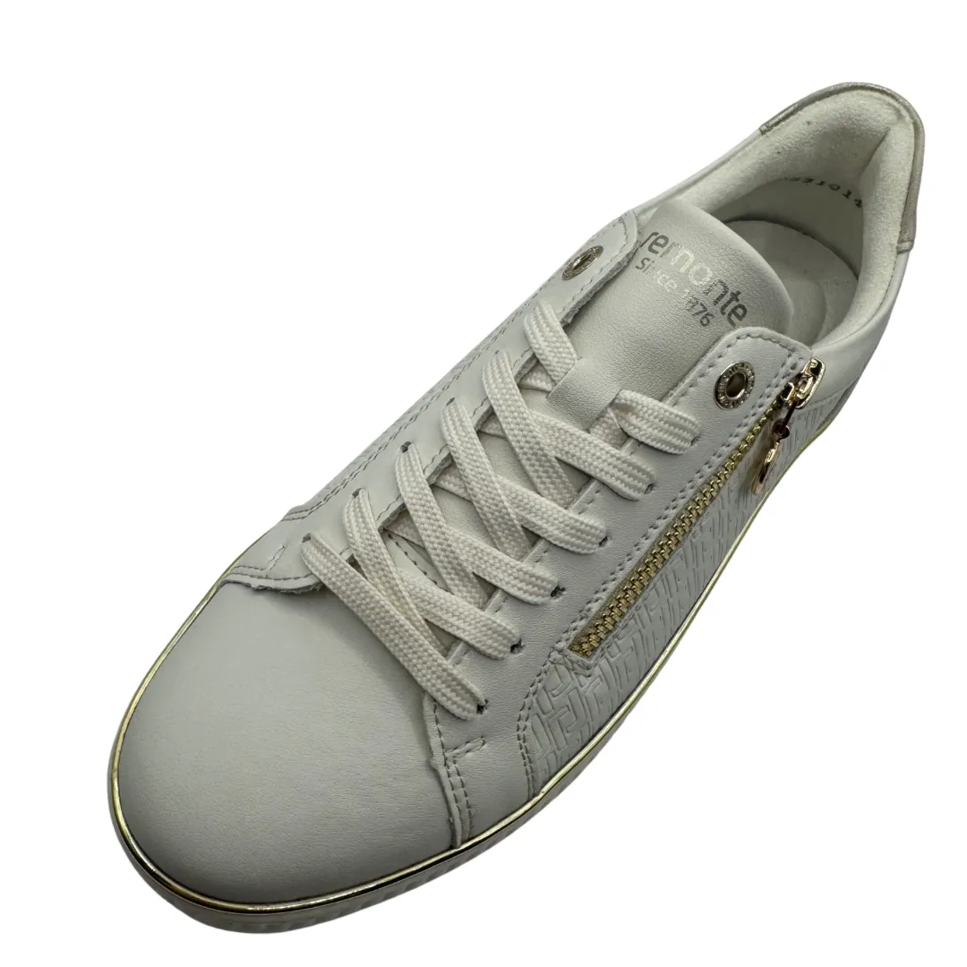 Remonte White Trainers with Side Zip