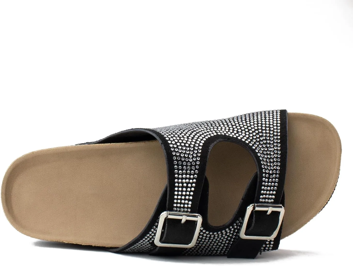 RF ROOM OF FASHION Women's Open Toe Slide on Footbed Platform Sandals