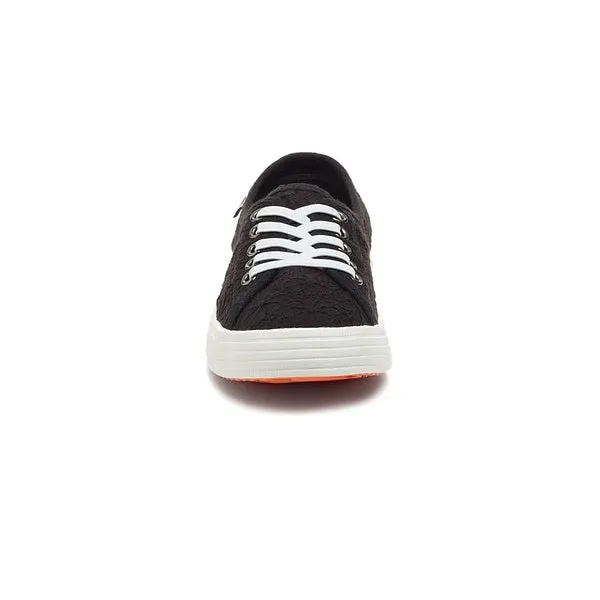 Rocket Dog Chow Chow Elsie Eyelet Women's Slip On Low Profile Pump Trainer Black