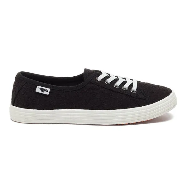 Rocket Dog Chow Chow Elsie Eyelet Women's Slip On Low Profile Pump Trainer Black