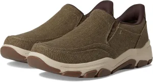 Rockport Men's Reece Sneaker, Brown Canvas, 10.5 X-Wide