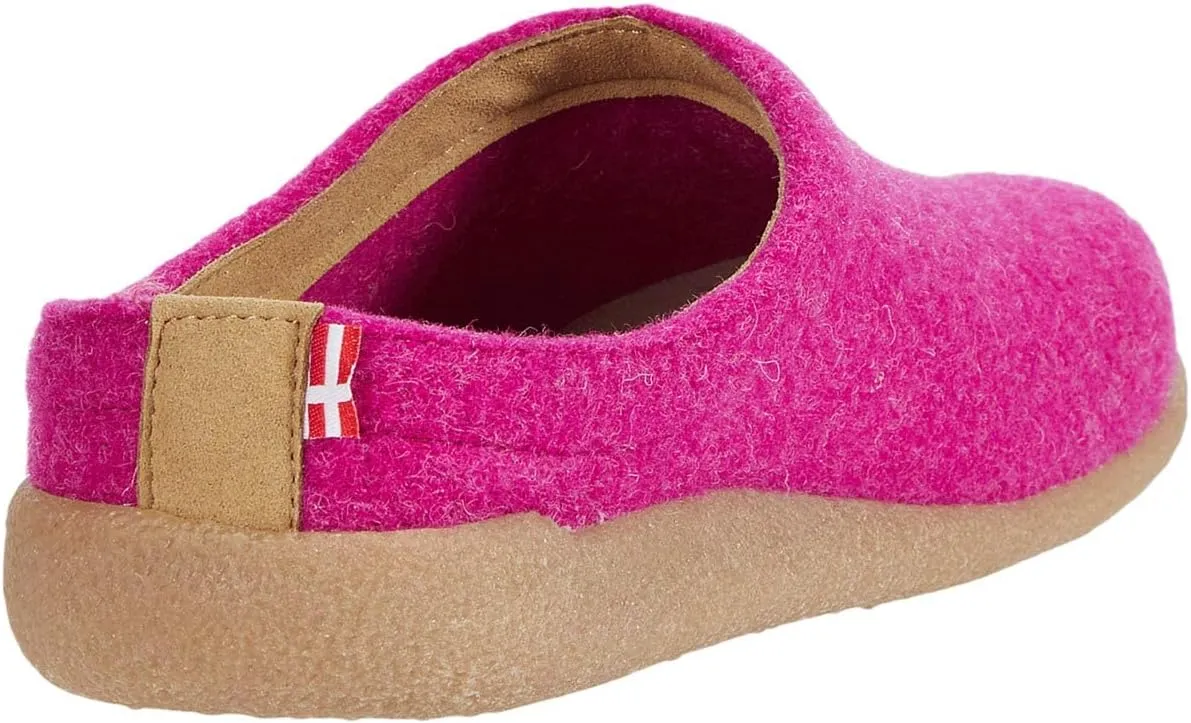 Sanita® Lodge Slide Slippers for Men and Women – 100% Natural Wool – Suede Lining – Cork Latex Footbed
