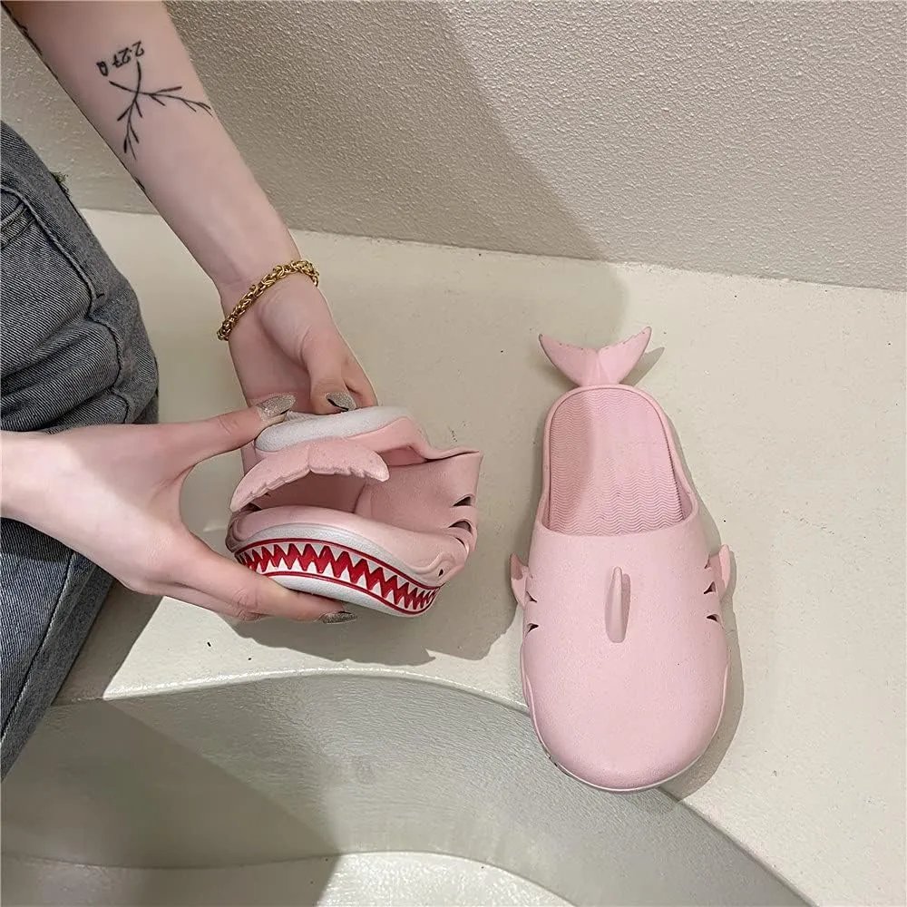 Shark Slippers - Unisex Fish Slippers for Men and Women - Funny Outdoor Beach Party Shoes