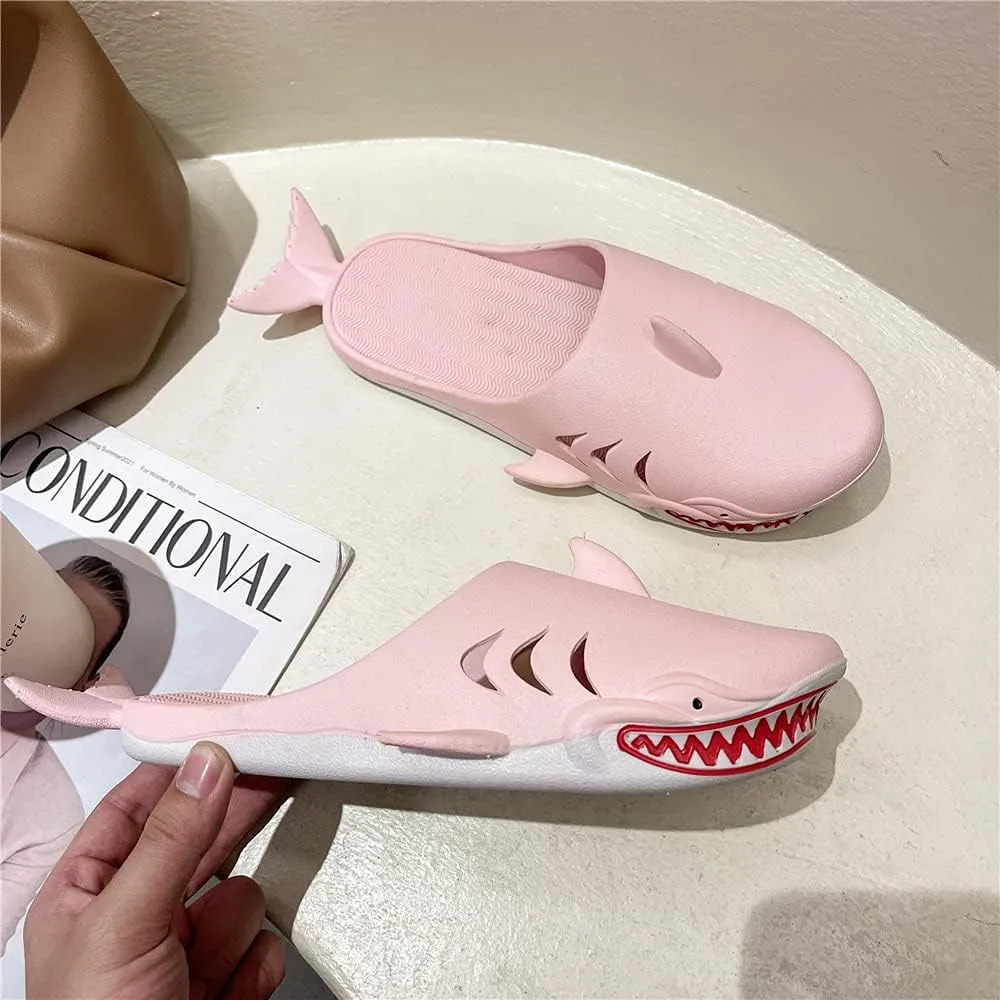 Shark Slippers - Unisex Fish Slippers for Men and Women - Funny Outdoor Beach Party Shoes