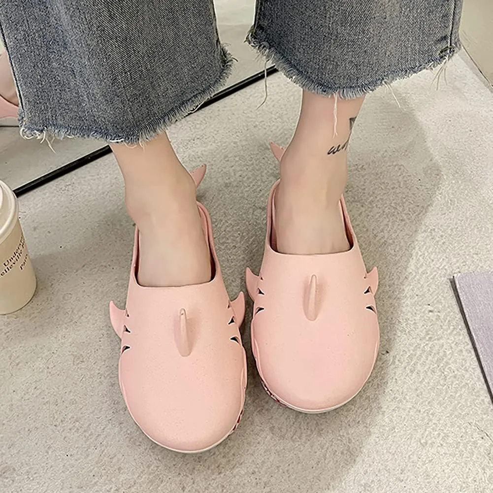 Shark Slippers - Unisex Fish Slippers for Men and Women - Funny Outdoor Beach Party Shoes