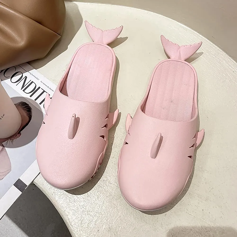 Shark Slippers - Unisex Fish Slippers for Men and Women - Funny Outdoor Beach Party Shoes