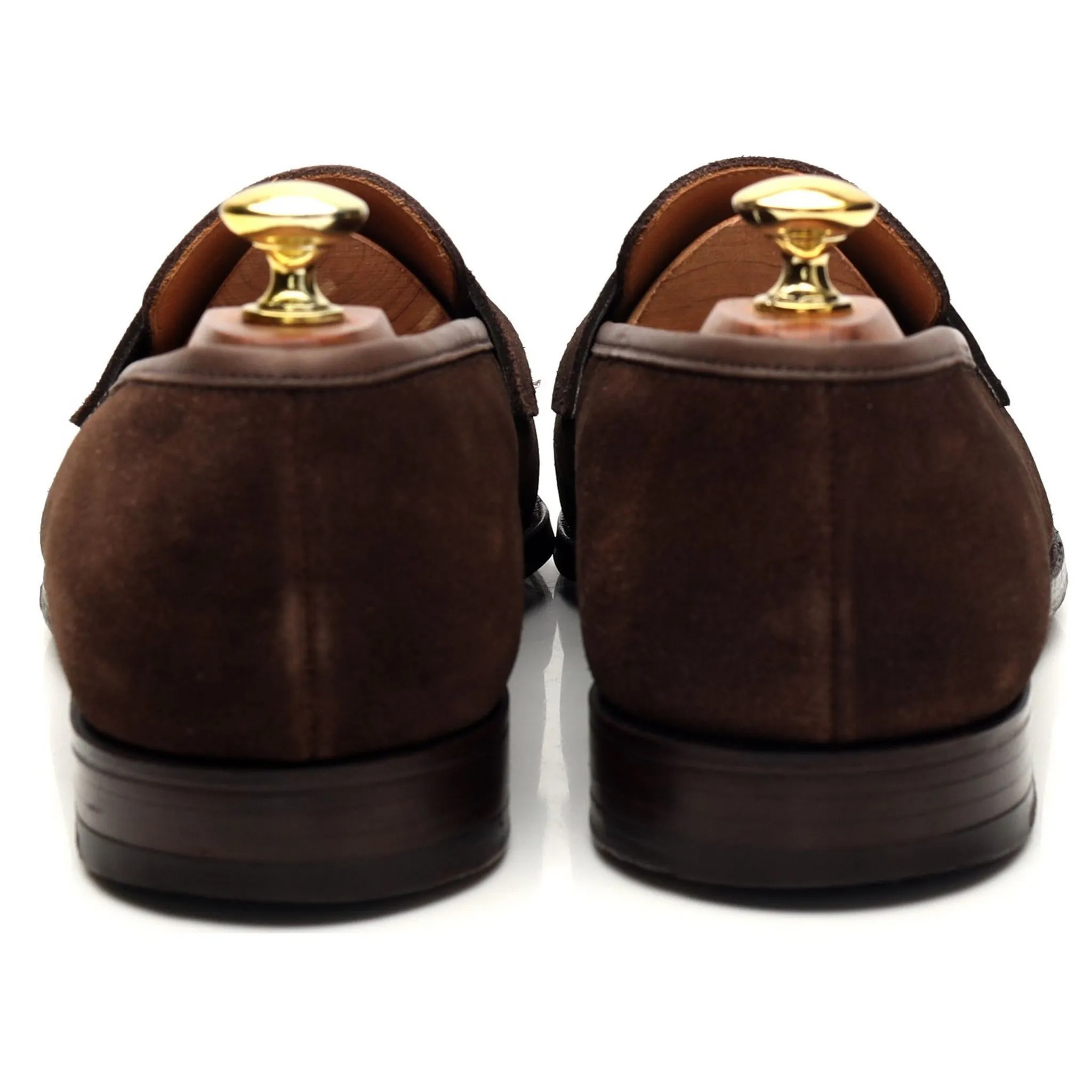 Shipton & Heneage 'Somerset' Dark Brown Suede Loafers UK 8.5 E