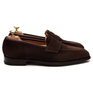 Shipton & Heneage 'Somerset' Dark Brown Suede Loafers UK 8.5 E