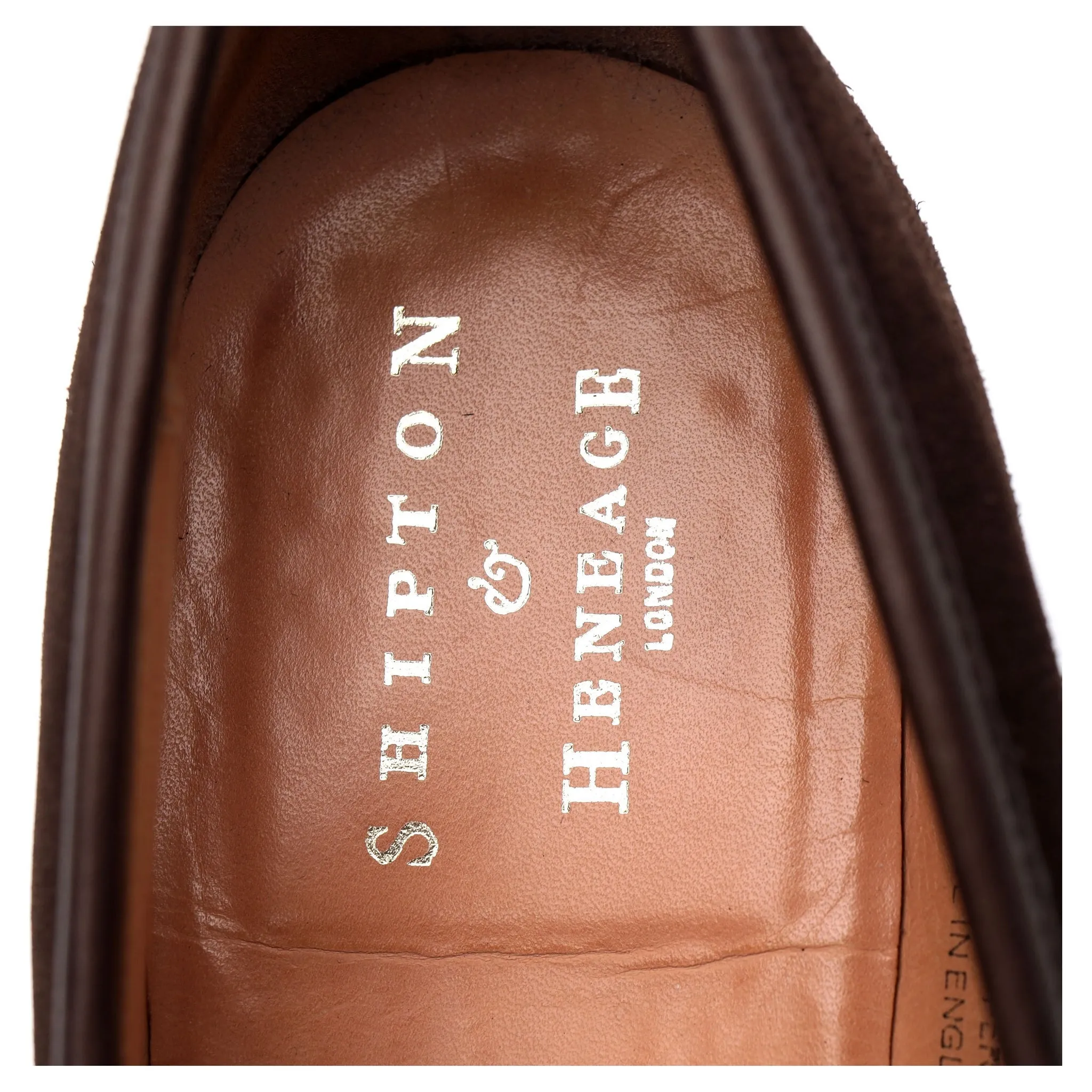 Shipton & Heneage 'Somerset' Dark Brown Suede Loafers UK 8.5 E