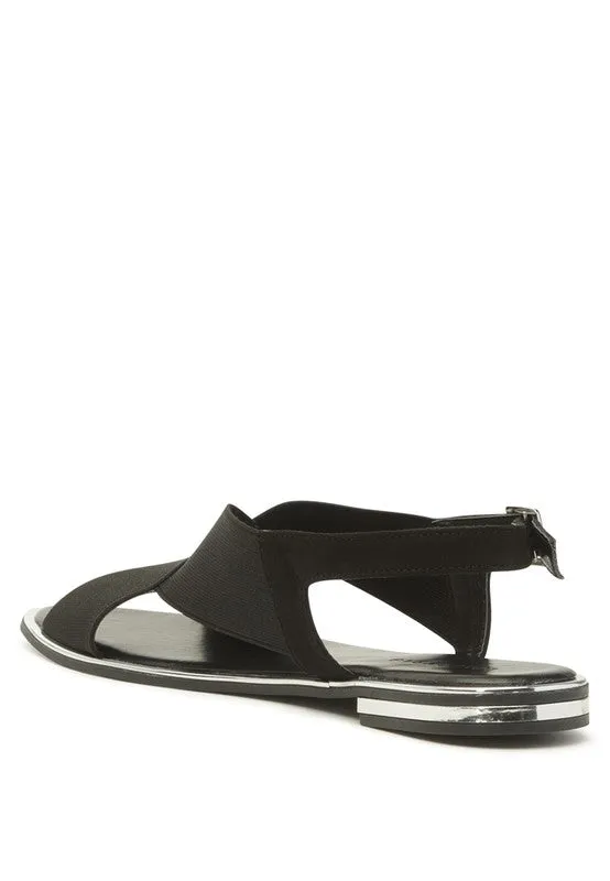 SNUGGLE Wide Strap Flat Sandal