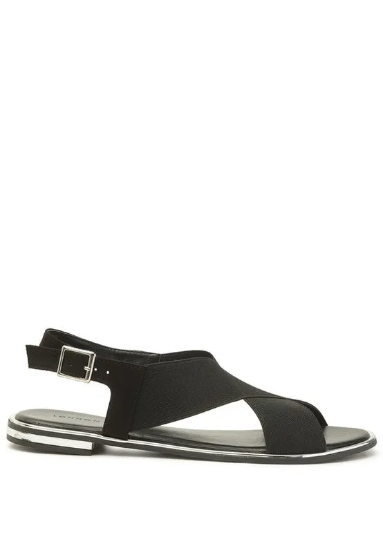 SNUGGLE Wide Strap Flat Sandal
