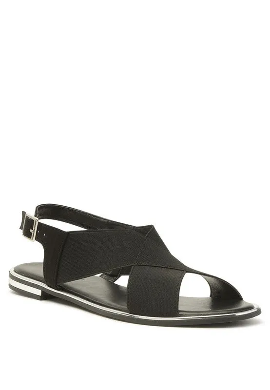 SNUGGLE Wide Strap Flat Sandal
