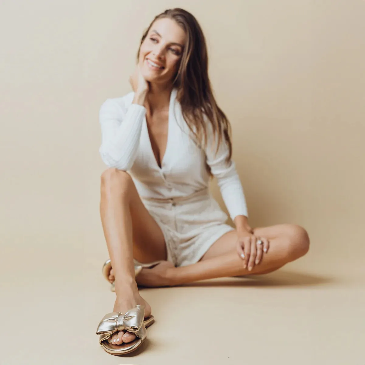 Solei-Bow Slide Sandal