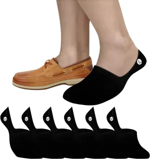 Sperry Men's 6-Pack Loafer Socks, Non-Slip No Show Socks for Boat Shoes, Ultra Low Cut Invisible Liners with Heel Grip