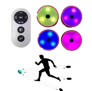 Sports Agility Lights Training Kit, Quick Response Training Lights Sports Reaction Lights, Sports Reaction Training Lights Speed for Athletes, Trainers & Fitness Trainers(4)