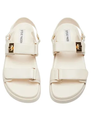 Steve Madden Mona Sandal in Bone Leather