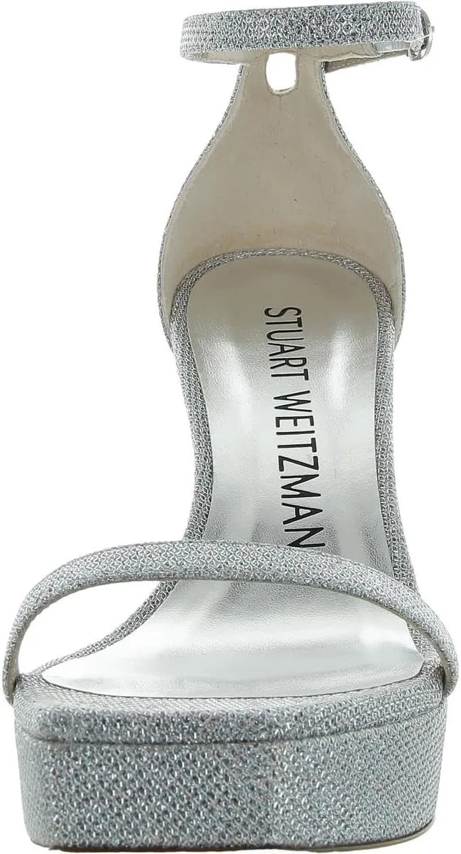 Stuart Weitzman Womens 95 platform Sandal Slip On Platforms Ankle Strap
