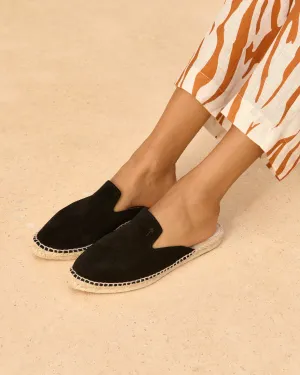 Suede Mules - K10M0 - Hamptons Black