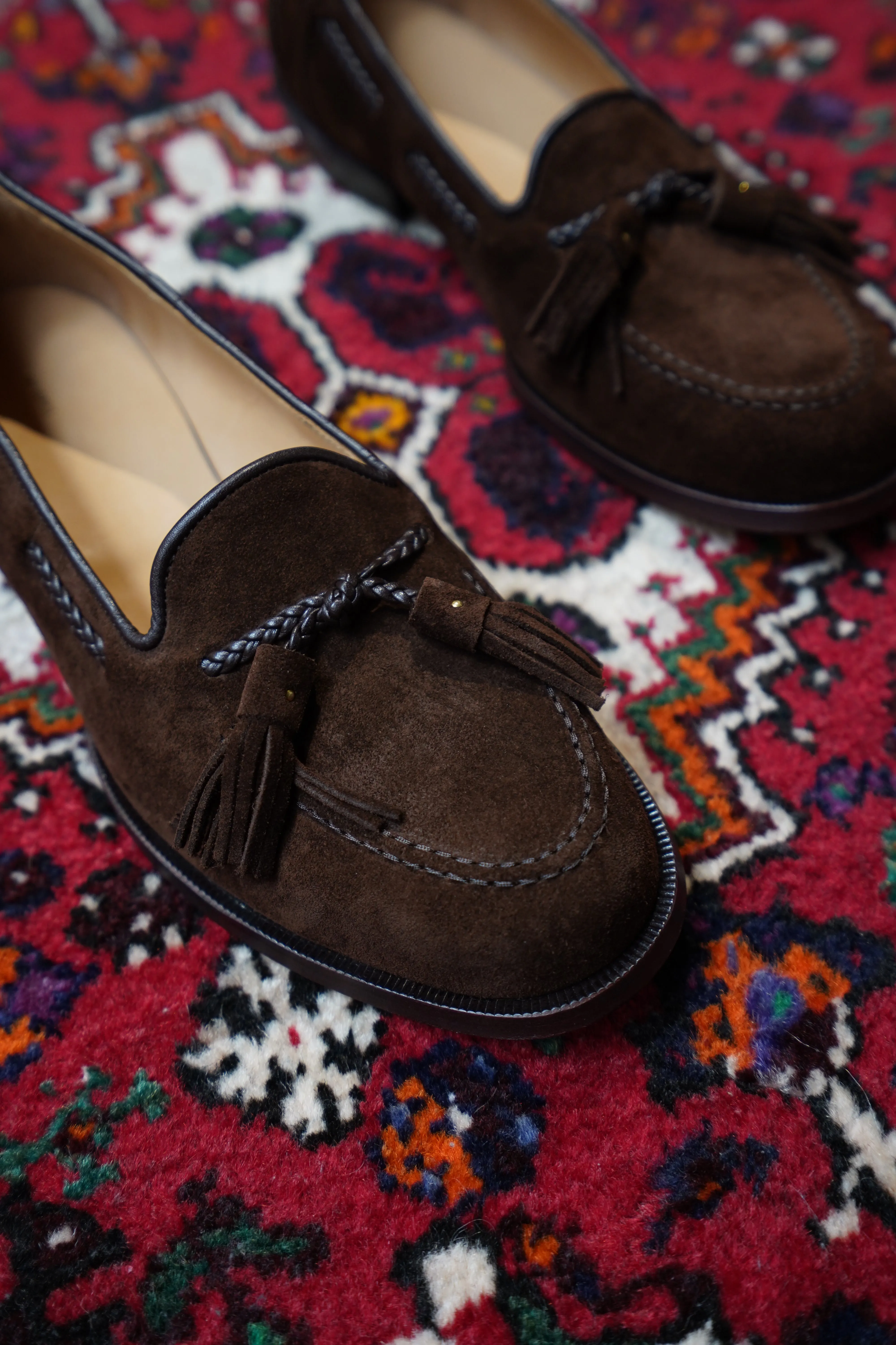 SUGARHILL SUEDE LOAFER "COUPE" (BROWN SUEDE)