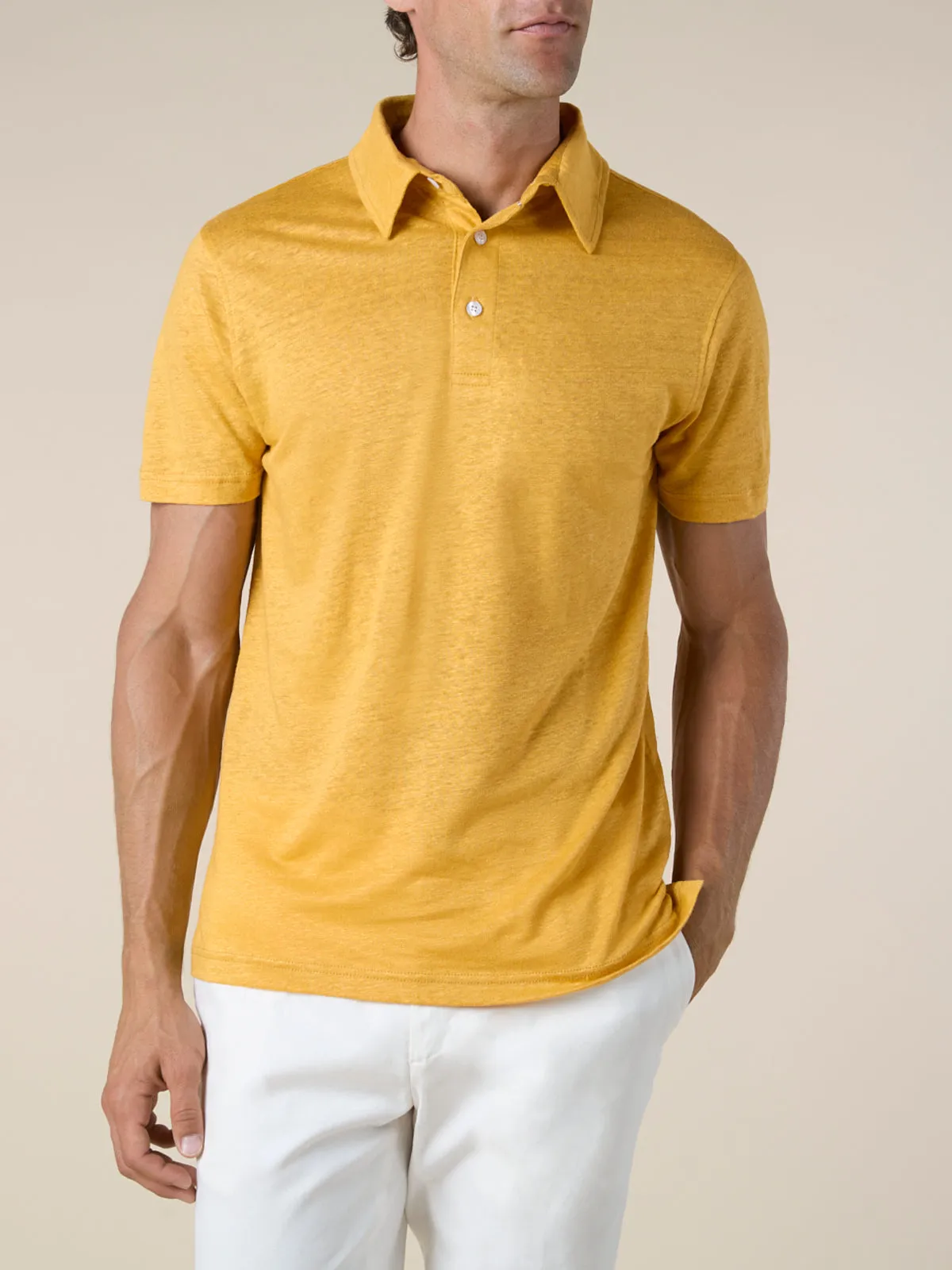 Sunrise Linen Polo Shirt