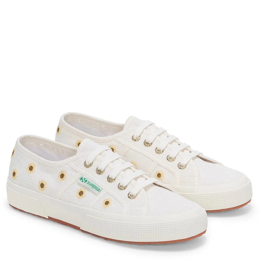 Superga Embroidery Linen Sunflower Trainer