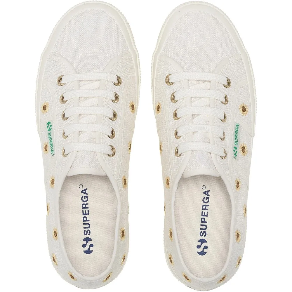 Superga Embroidery Linen Sunflower Trainer