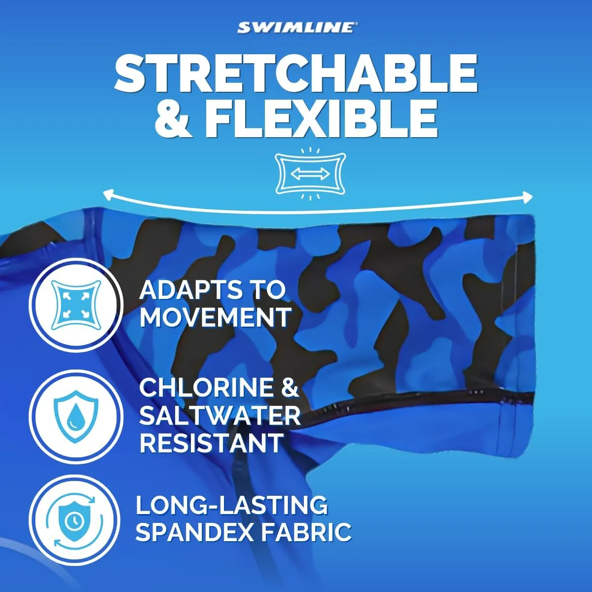 SWIMLINE Blue Swim Trainer Floating Vest Suit For Kids & Toddlers Ages 4  Boys/Girls -Comfortable Zip Up Buoyant Foam Swimming Life Jackets Puddle Jumpers 40-55 Pounds Lbs Children Learning Swimwear