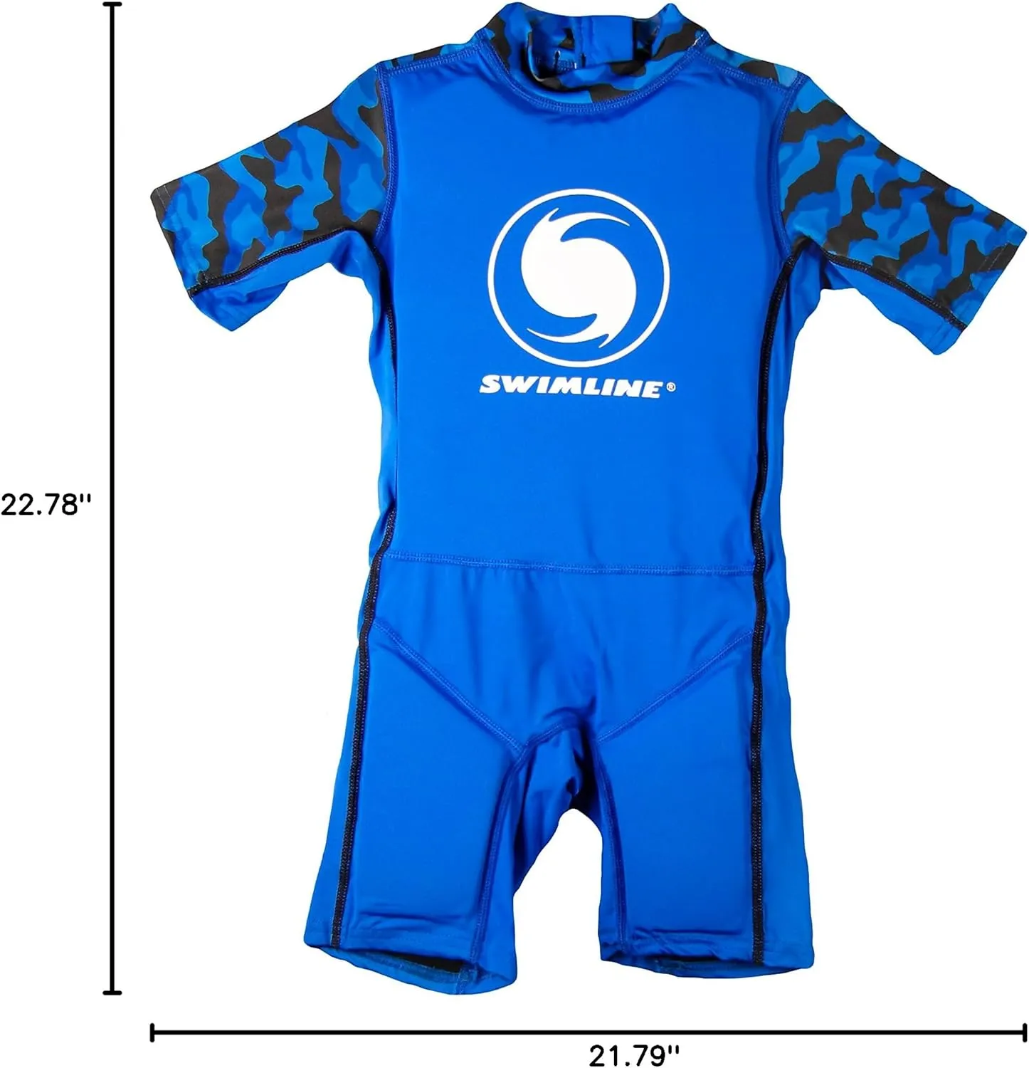 SWIMLINE Blue Swim Trainer Floating Vest Suit For Kids & Toddlers Ages 4  Boys/Girls -Comfortable Zip Up Buoyant Foam Swimming Life Jackets Puddle Jumpers 40-55 Pounds Lbs Children Learning Swimwear