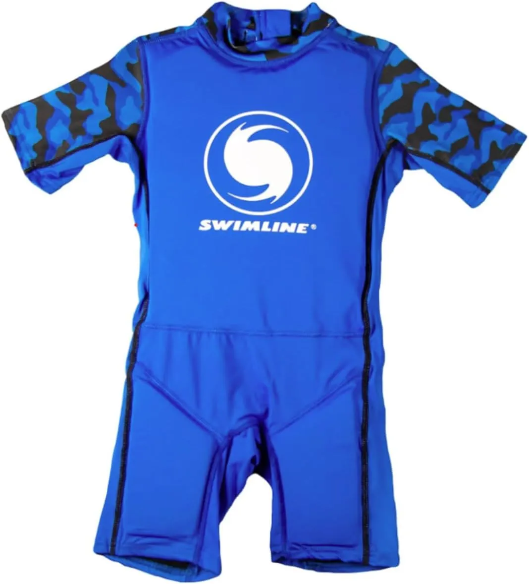 SWIMLINE Blue Swim Trainer Floating Vest Suit For Kids & Toddlers Ages 4  Boys/Girls -Comfortable Zip Up Buoyant Foam Swimming Life Jackets Puddle Jumpers 40-55 Pounds Lbs Children Learning Swimwear