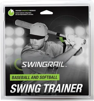 SWINGRAIL Baseball/Softball Swing Trainer Aid - Equipment for Batting and Hitting