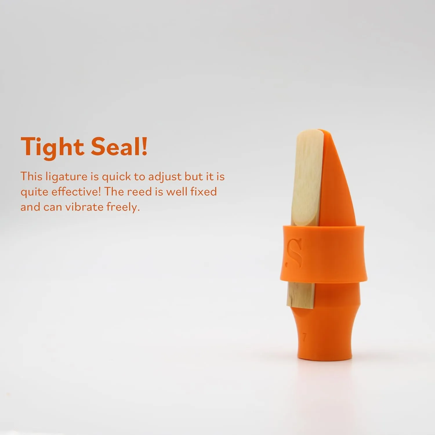 Syos Alto Saxophone Ligature Lava Orange, Great Fit for Syos Mouthpieces and Compatible with Alto Sax Rubber Mouthpieces