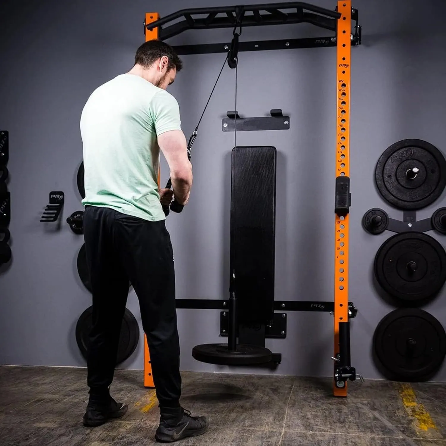 Taeku LAT Pulley System for Home Gym – Strength Training Fitness Equipment Cable Machine for Triceps, Biceps, Back & Shoulder Workouts