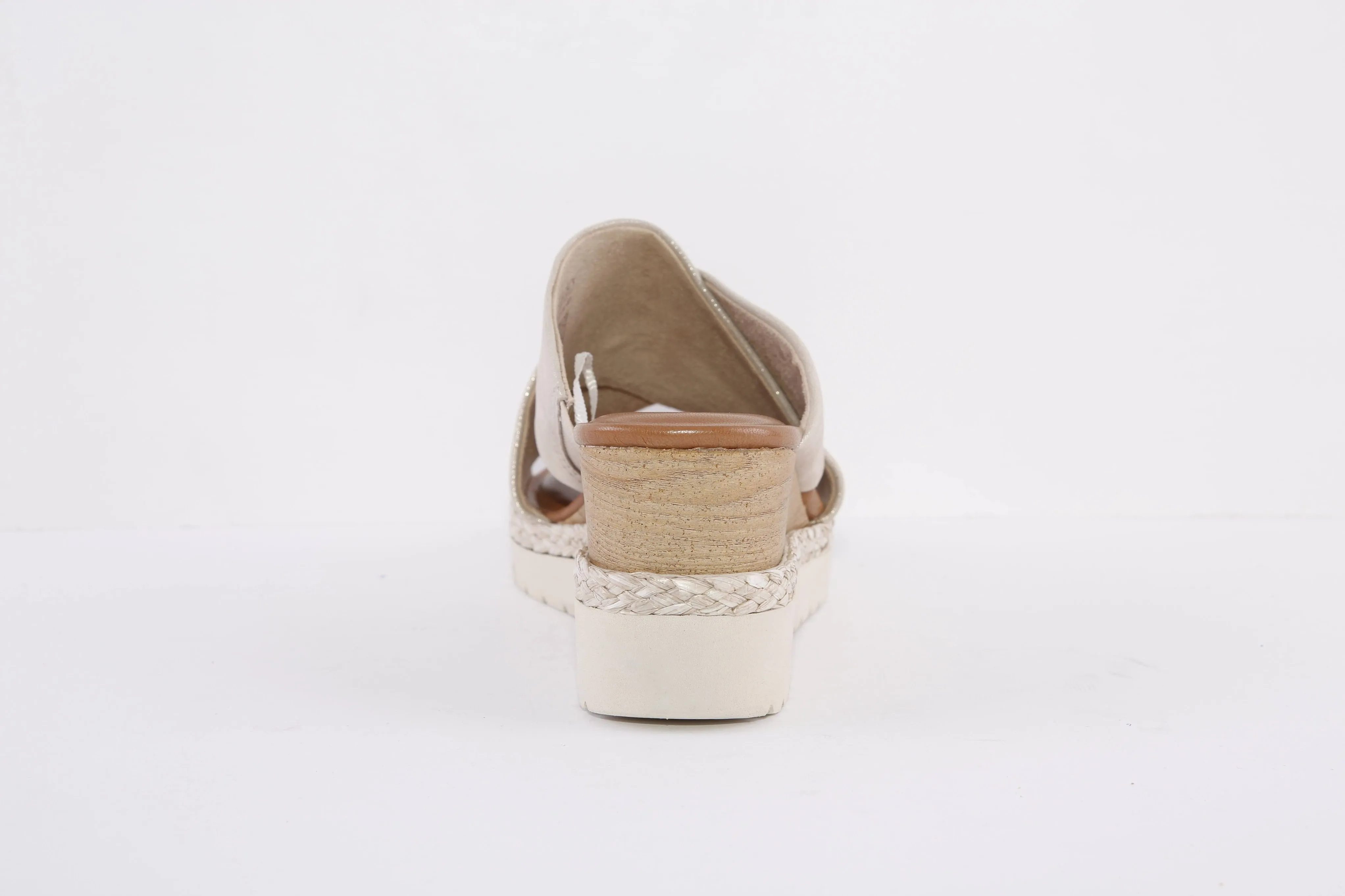 TAMARIS - 27223-179  LOW WEDGE MULE - GOLD